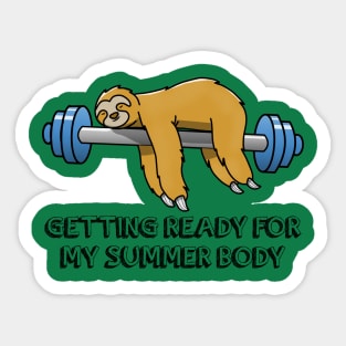 Getting ready for my summer body Sticker